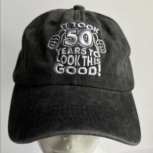 Black Denim Cap It Took 50 Years To Look This Good Baseball Cap Hat